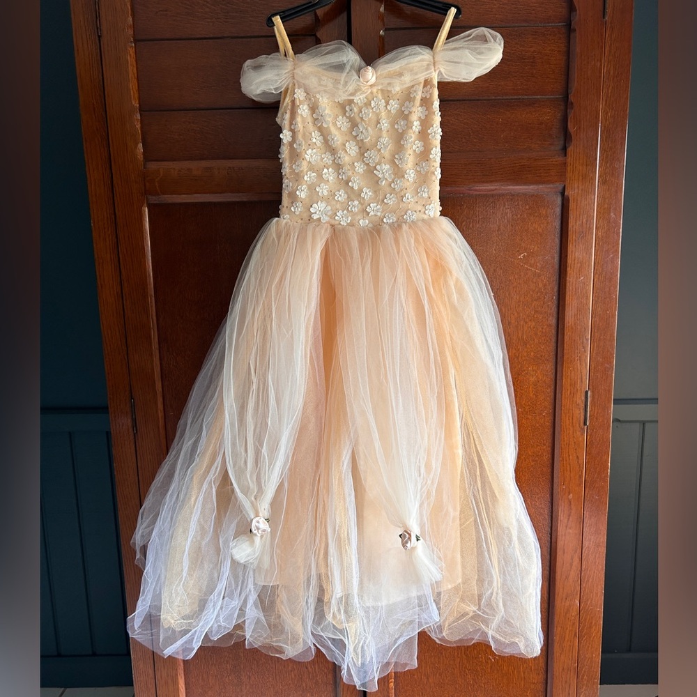 Dress up gown purchased in England. Size 8-11 years